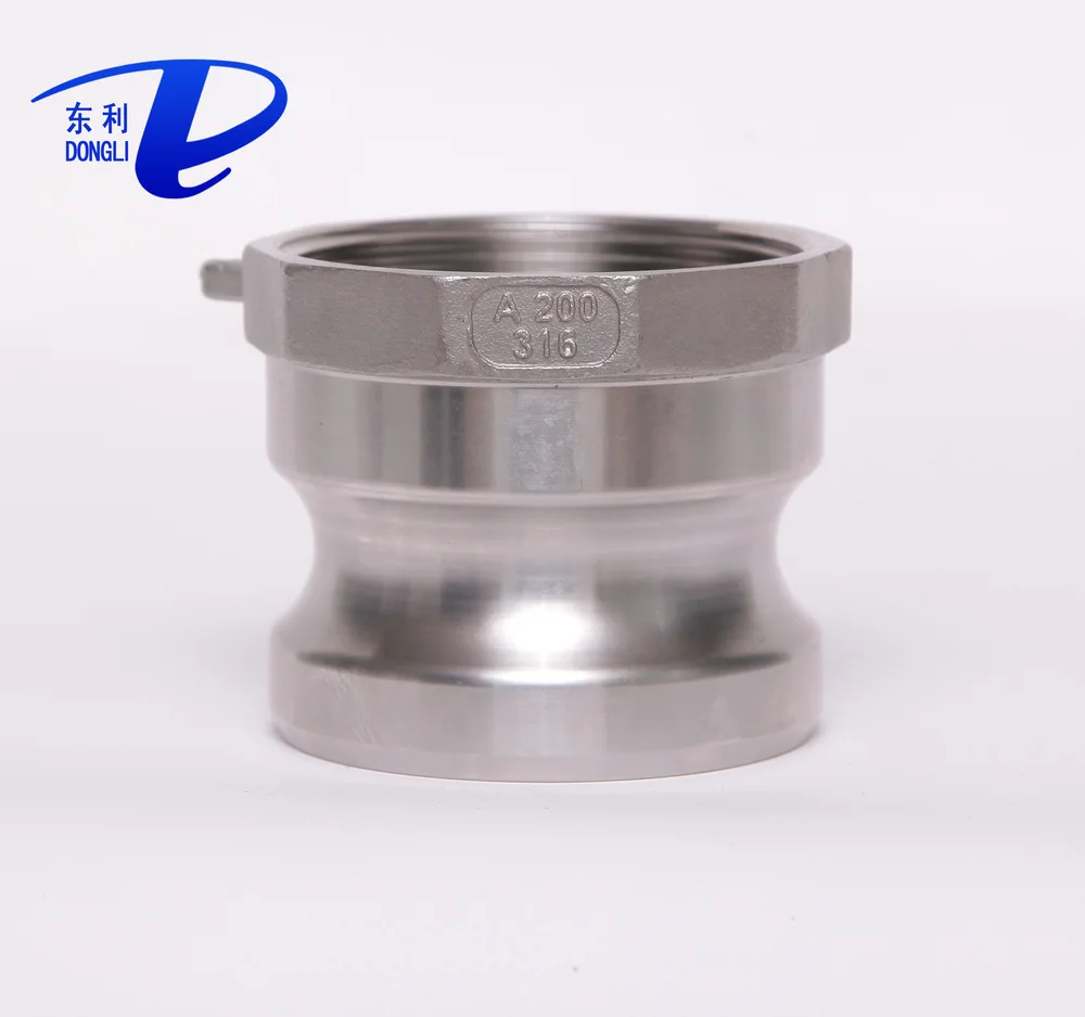 Stainless steel CAM lock adapter type C CAM and slot coupler X hose barb