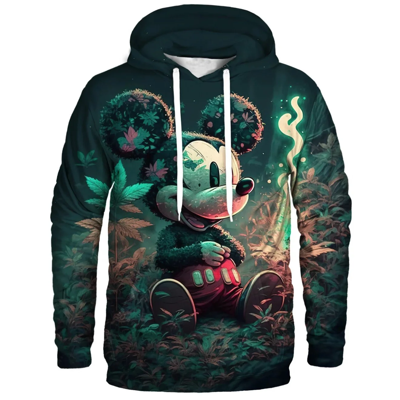 OEM Service Full Sublimation Printing Hoodie Casual Sportswear Long Sleeve Oversize Pullover Hoodie