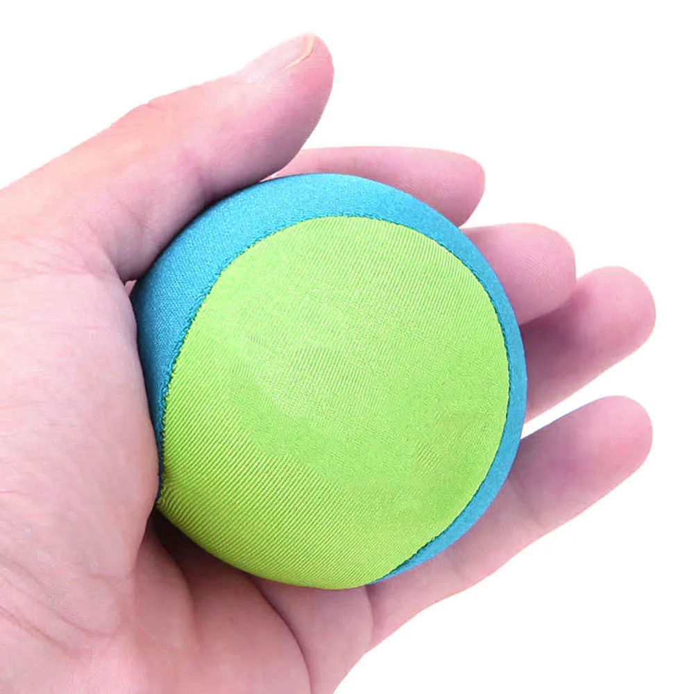 Cloth-Wrapped TPR Gel Water Bouncing Ball Anti-Stress Crazy Skip Skim Splash Toy Ball