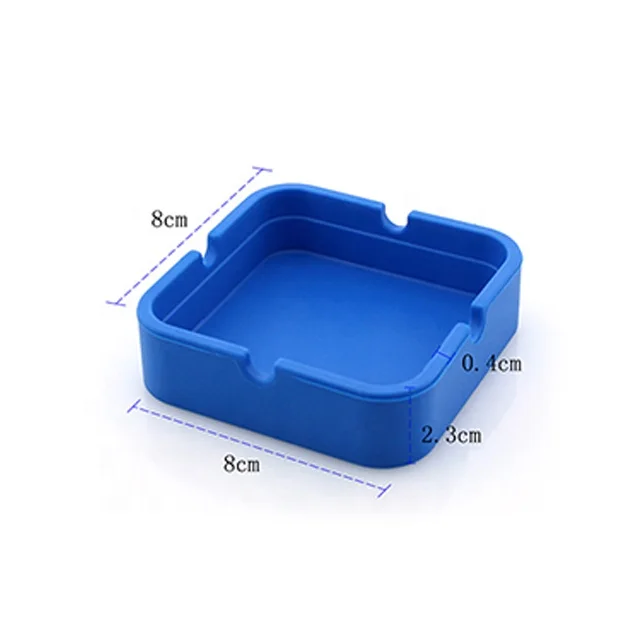 Portable Rubber Silicone Square Ashtrays Cigarette Holder Smoking Accessories Bendable Cigar Ash Tray Gift For Boyfriend