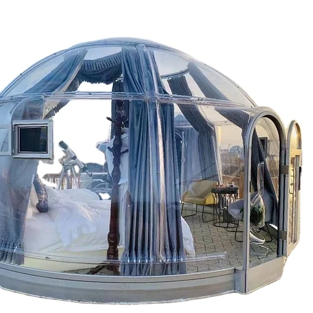 6m 6-15 people  Luxury Hotel Resort Transparent Bubble Dome TentHot Selling Wind Resistance Pc Polycarbonate Planetarium Dome