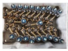 Factory hot sale 3/4/5 Function square handle brass bathroom taps  shower panel faucet