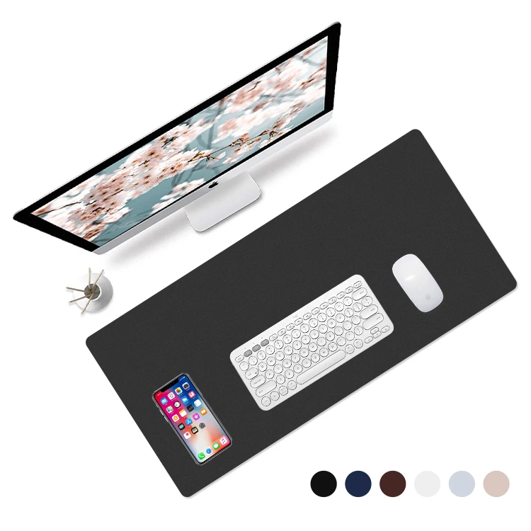 Cordura Fabric Mouse Pads Rubber Waterproof desk mat Custom Logo mousepad with woven label weaving mark