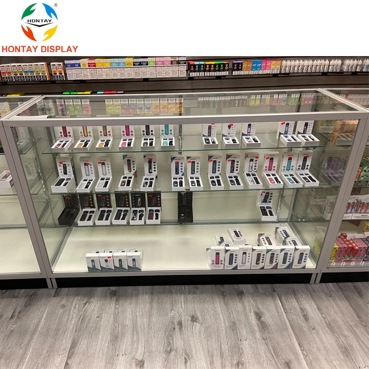 6 футов зеркальная подложка стеклянный витринный чехол для дисплея магазина дыма