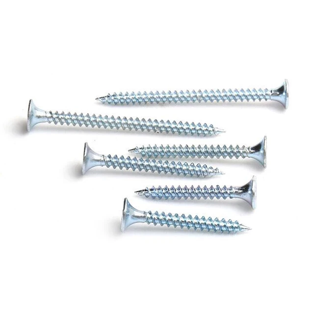 Wholesale price yellow zinc csk chipboard screws carbon steel galvanized countersunk cross head chipboard screws