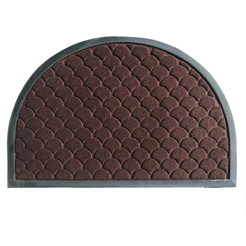 velour rubber door mat anti-slip comfortable dedust doormat