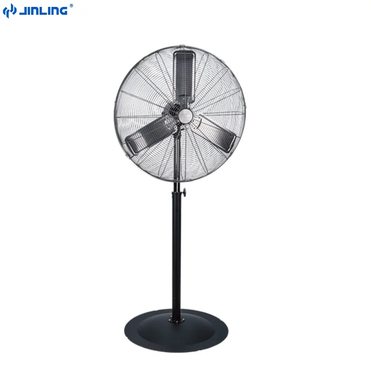 30inch Oscillating Heavy duty High Speed Metal blade workshop Industrial stand Pedestal fan 120V