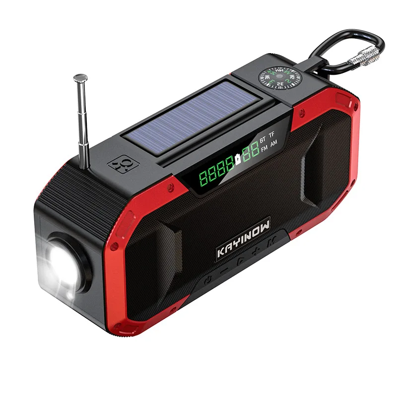 Rechargeable Battery Led Flashlight Radio Portable Sw Am Fm Noaa Self Powered Dynamo Emergency Solar Hand Crank Radio