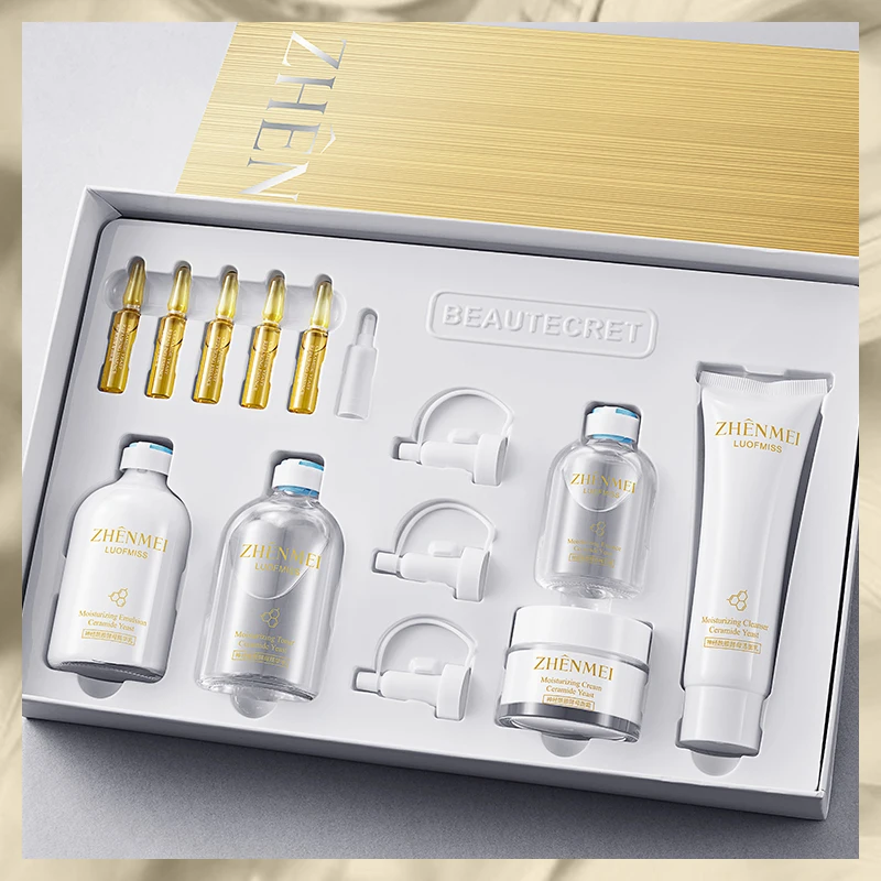 OEM ODM ZHENMEI amide yeast brightening and moisturizing facial skin care product set