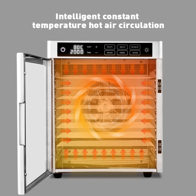 10 TRAYS Pet Snack dryer Machine meat dehydrator machine