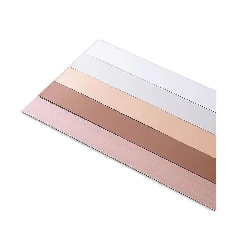 High Quality Wall Decorative Trim 304 Stainless Steel Tile Trimming Strip decorative line strip stainless steel flat trim