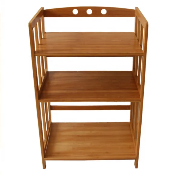 2022 bamboo organizer racks microwave oven stand wooden multi-layer kitchen storage rack