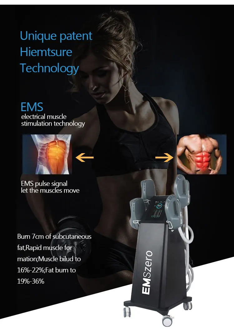 2023 NEW Technology emszero rf body sculpting emszero neo 4 handle 14 tesla ems slim muscle building emslim machine price
