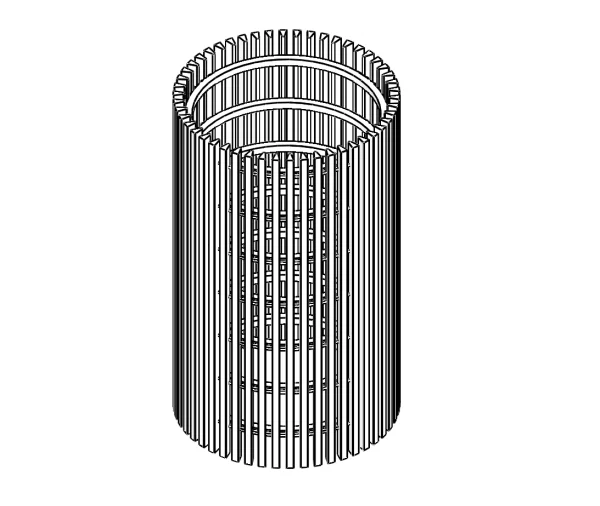 Reversed roll screen