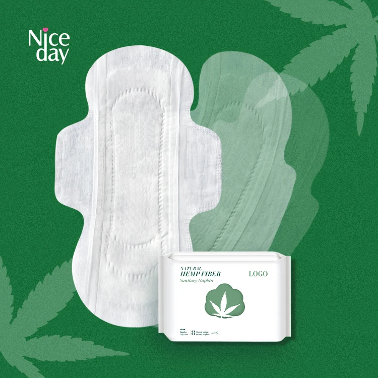 Niceday Free Sample Private Label Pantie Liners Hemp Sanitary Pad for Women Organic Thin Cotton Panty Liners