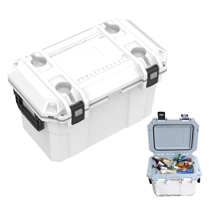 New Revolution fish ice cooler box Multi-function plastic insulated factory cooler With Wine Coasters