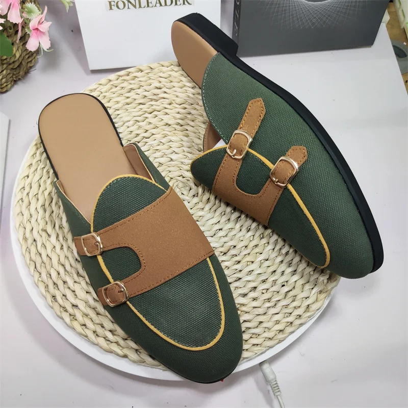 Suede Leather Size 38-47/6.5-13 Summer Comfortable Casual Mocassins Leisure Fashion Half Loafer Shoes for Men