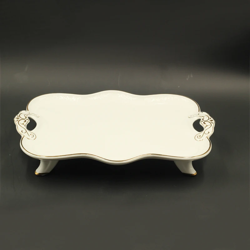 Yiwu Wholesale Ceramic Tea Mug 8PCS Porcelain Tea Pot Set Arabic Coffee Cups and Saucers Set with gold line