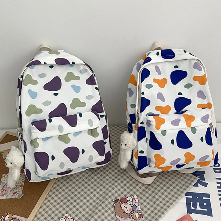 Outdoor Shock Oem Sport Proof All Over Print Custom Large Back Pack For School Girl