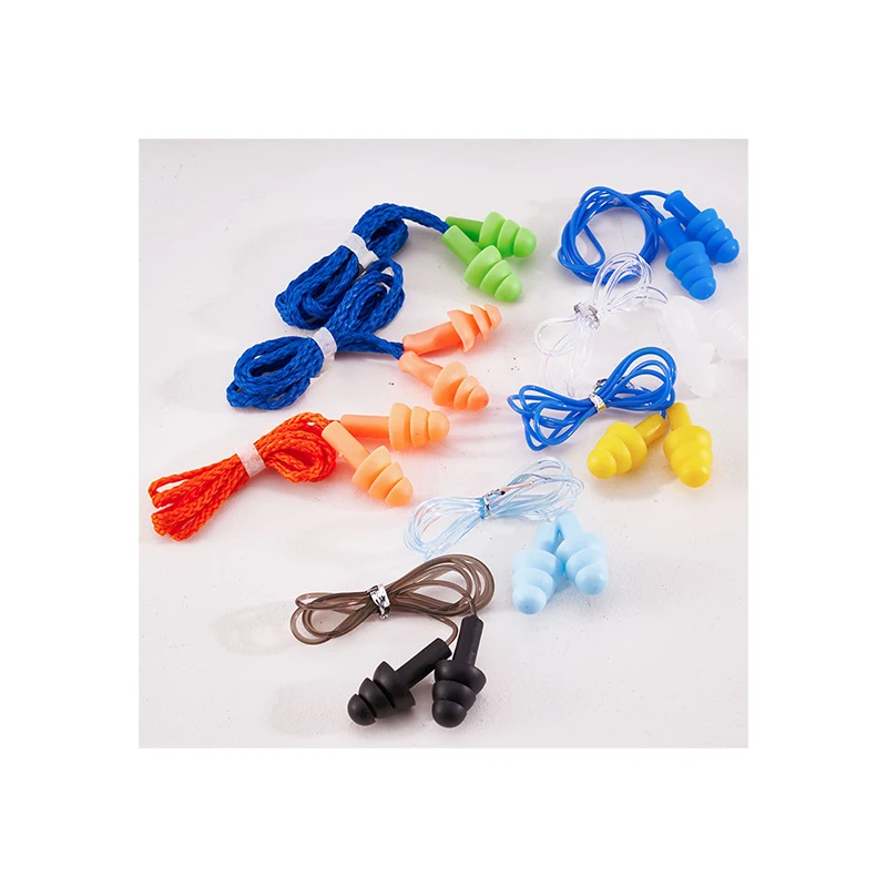 High Grade Noise Proof Washable Swimming Earplugs Anti-noise Earplugs Ear Plug With Cord