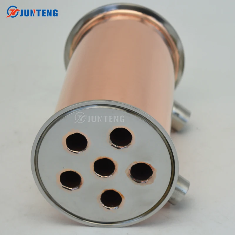 Красный медный дефлегматор спиртовой дистиллятор машина рефлюкс дистилляции конденсатор башня