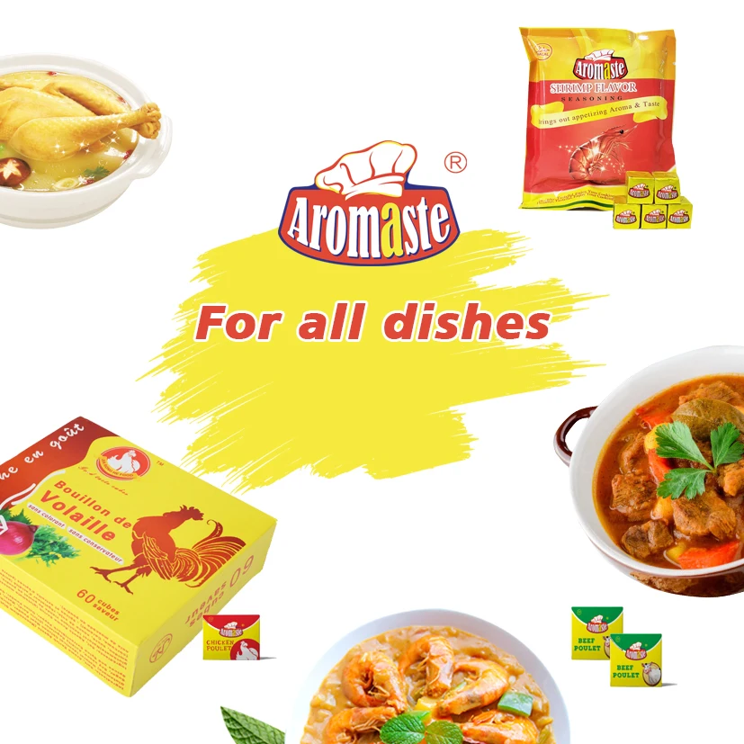 Daily Seasoning Powder Chicken/Beef/Shrimp Flavor Cube with Wholesale Price & OEM