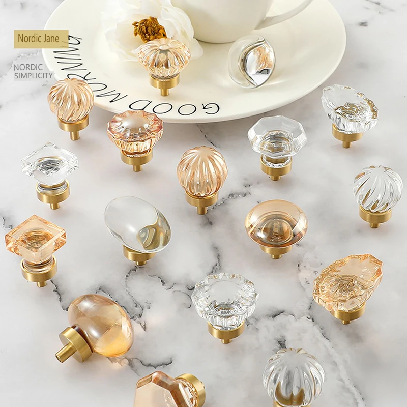 Cupboard Drawer Knob Cabinet Pulls Kitchen Door Knobs Wardrobe Handles Style Diamond Crystal Luxury Europe Modern Check Details