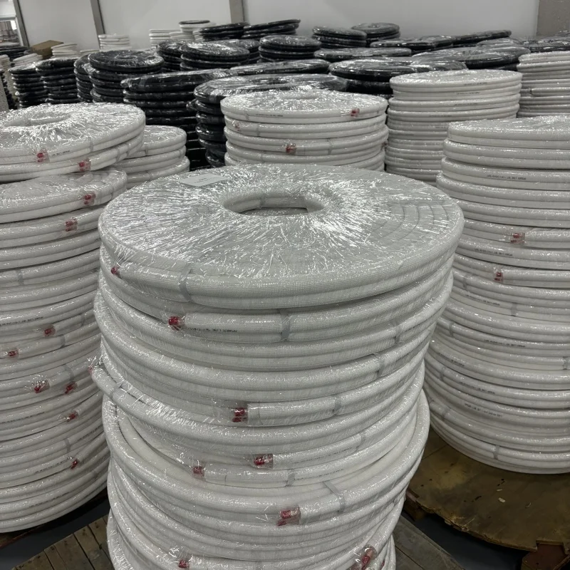 1/4+3/8 Air Conditioner Copper Tubes  Insulated Copper  Pair Coils Air Conditioning Tubes with White PE Insulation