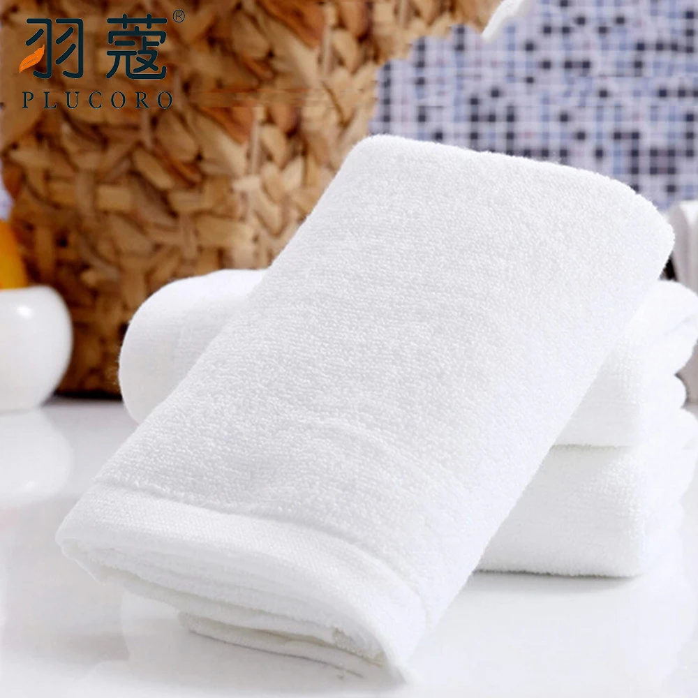 100% Cotton Terry Hotel Face Towel Set Five Star Hotel Supplier Cotton White Towel