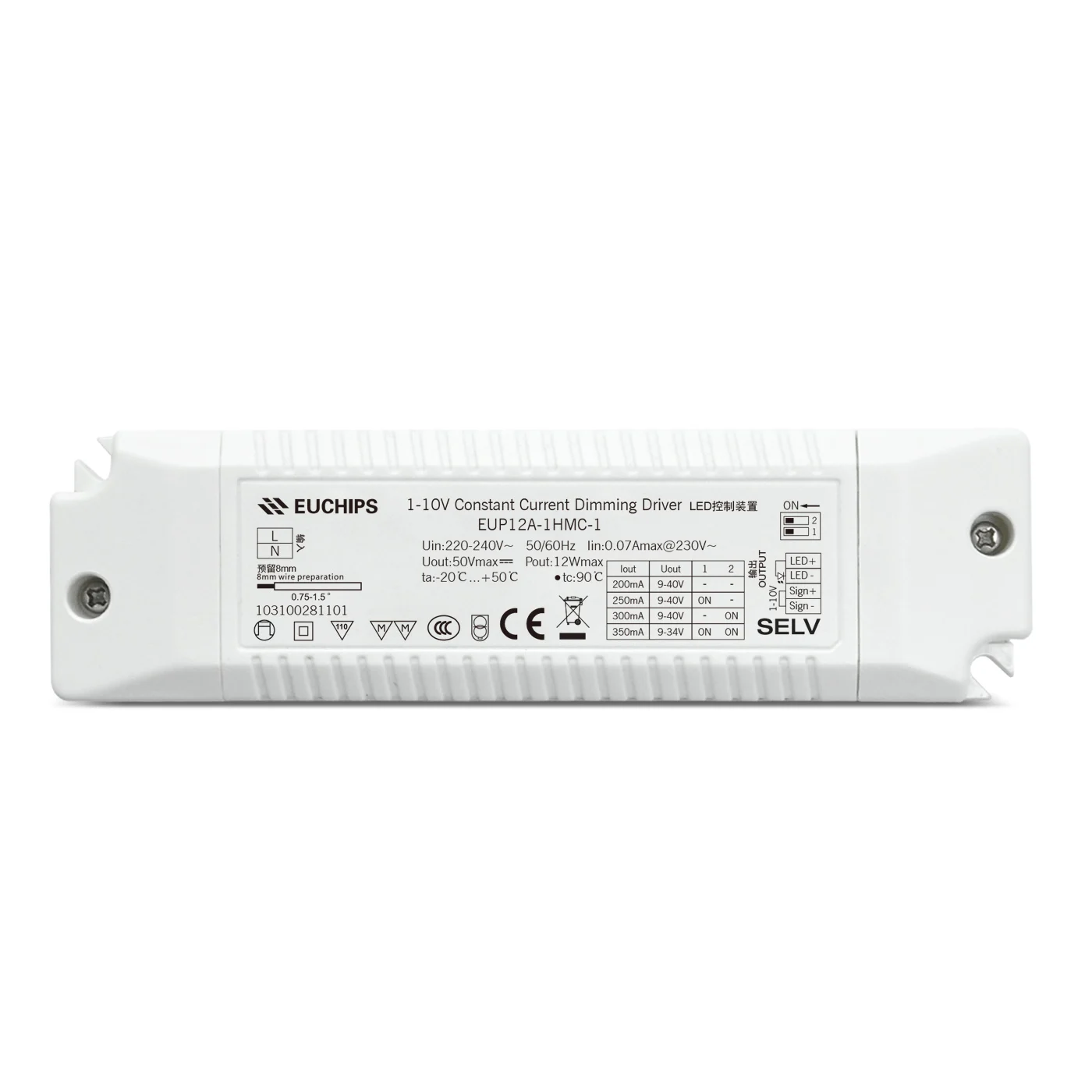 Hot Selling Good Quality Original 12w Led Constant Current dimmable 0-10V driver