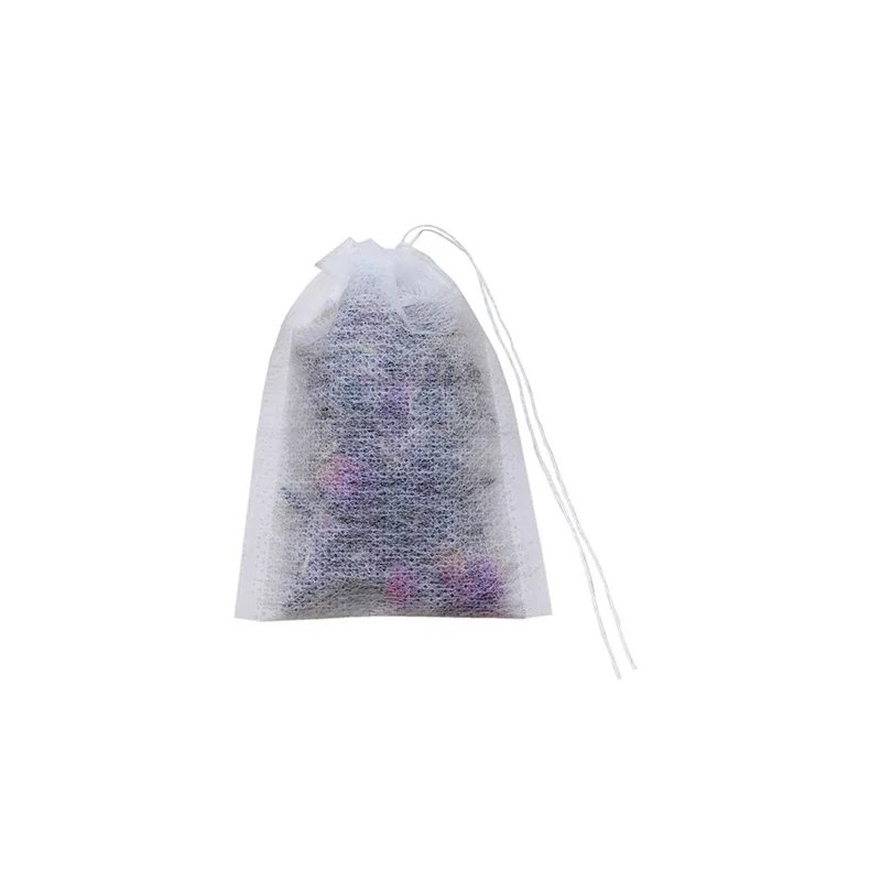 
Custom Food Safe Grade empty Non woven Fabric Packing Tea Bag with drawstring 