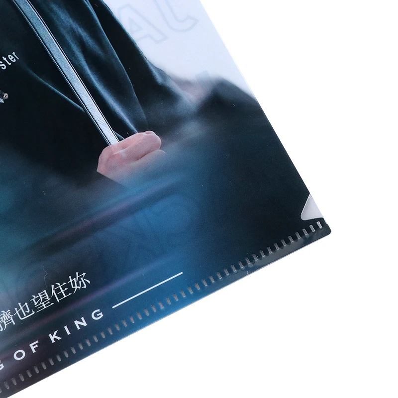  Customized L Shape PP Plastic Folding Clipboard Inside Page Office Bag Waterproof A4 Size File