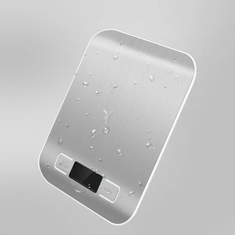 High Accuracy 5kg Digital Kitchen Scale Stainless Steel Glass LED Display Smart Food Measuring Tool Most Popular in Kitchen