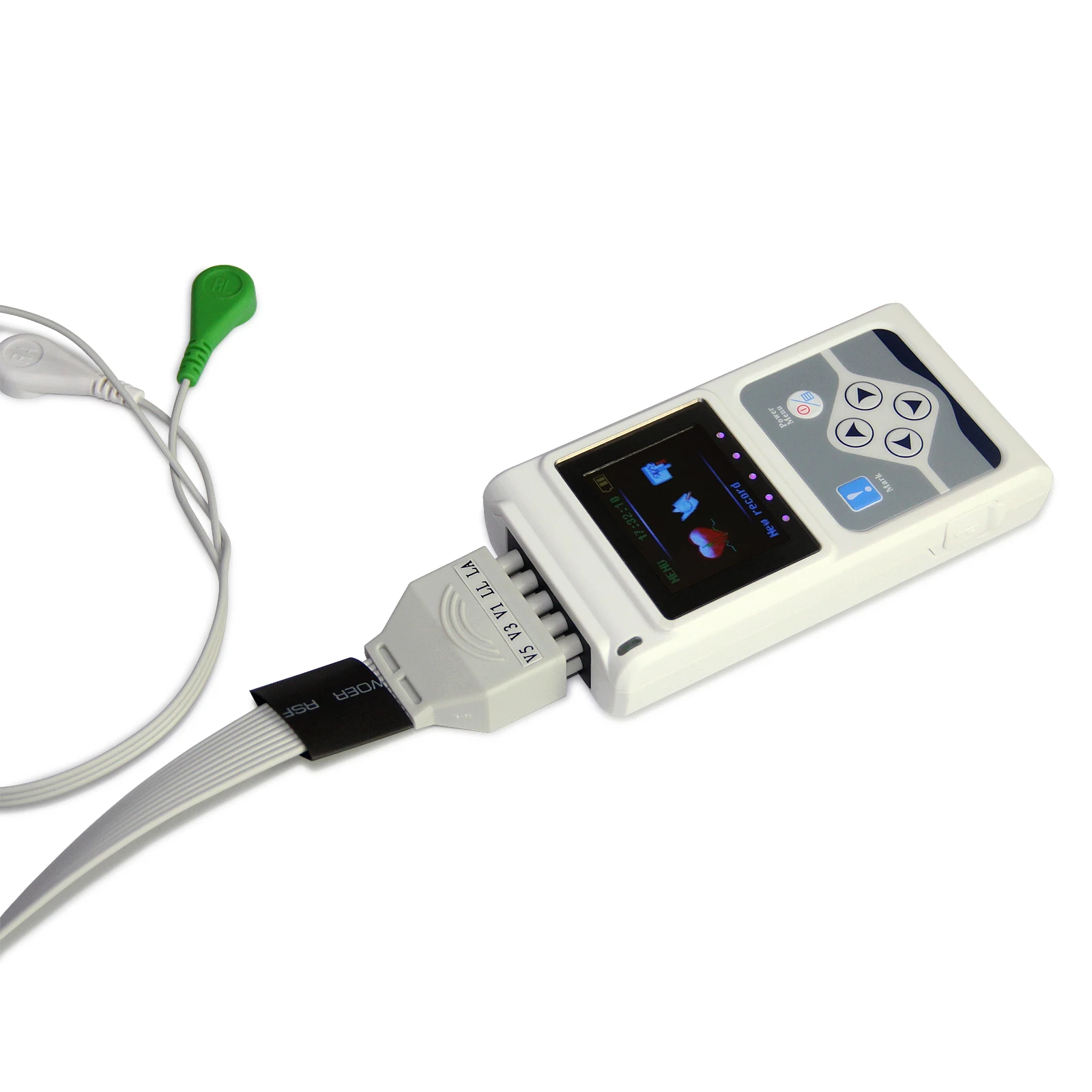 CONTEC CE 12 Lead Recorder Holter ECG Electricity-Powered Plastic Device Home Care/Clinic Use