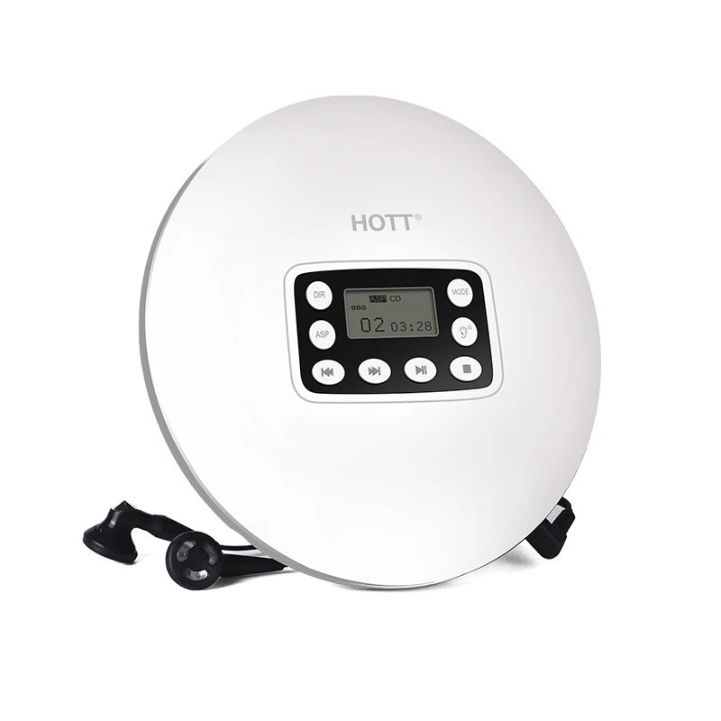 
HOTT Portable CD Player,with Earphones ASP Shockproof mp6 music player 