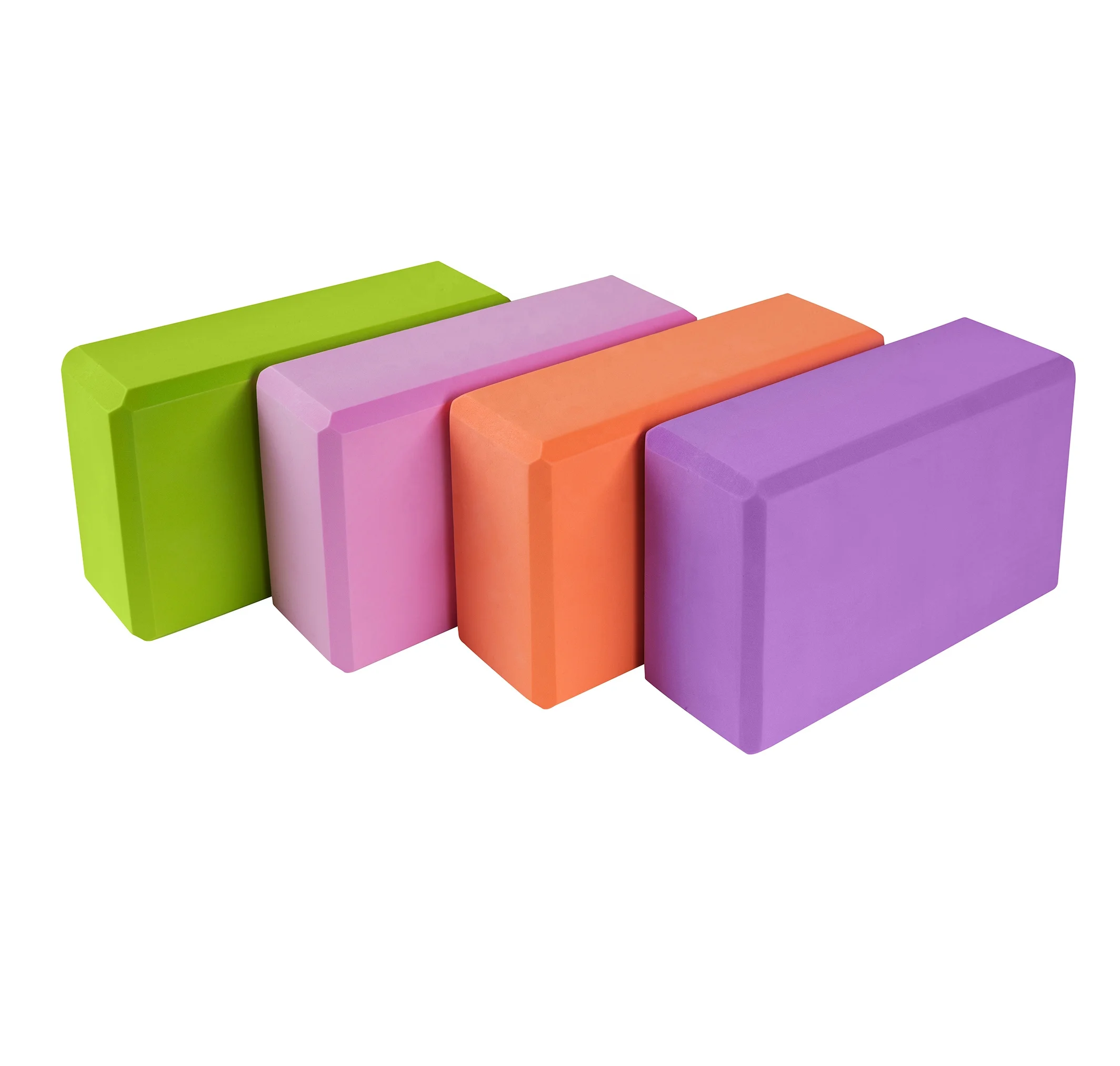 Custom Color Yoga Squat Wedge Block Eva Yoga Blocks With Logo For Kids Dancing Props High Density Eva Foam Brick