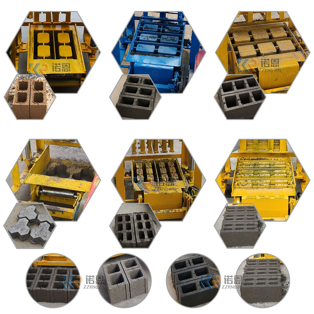 Diesel Engine Concrete Cement Block Making Machine Price Automatic Hollow Clay Brick Making Machinery