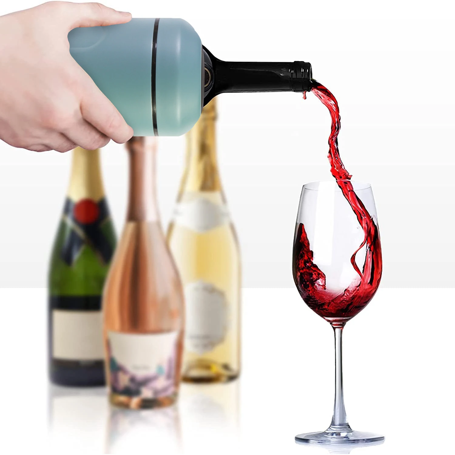 Packshine Luxury Insulated Champagne Bottle Cooler Chiller Iceless Wine Bottle Chiller Champagne Bucket With Wine Seal