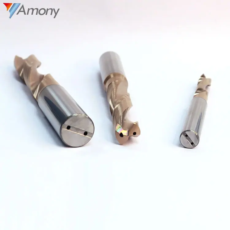 Solid Tungsten Carbide Twist Drill With Internal Coolant 3xD 3mm-4mm