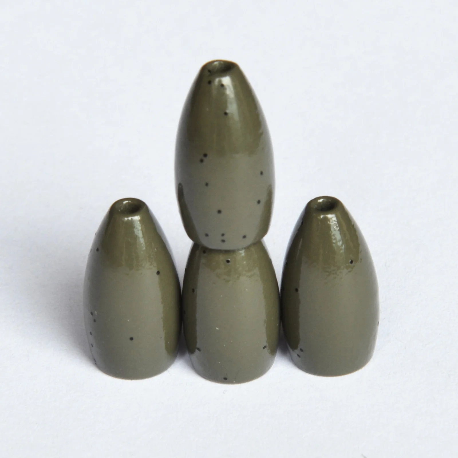 Wholesale  All Size Tungsten Fishing Weights Green Pumpkin Color