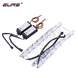 EURS hot sell double color crystal water lamp flexible led daytime running light