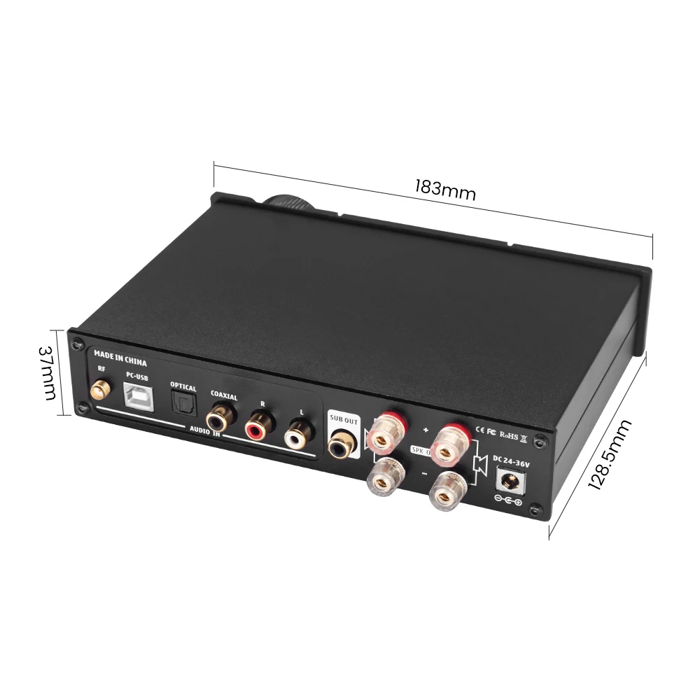  AIYIMA D05 2.1CH APTX 120Wx2 BT 5 0 усилитель мощности DAC Сабвуфер