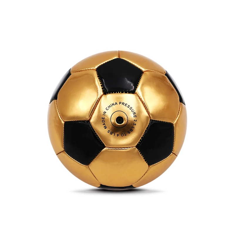 Cheap Wholesale Shiny Smooth Golden Mini Soccer Ball, Small Giveaways PVC Foam Football For Children