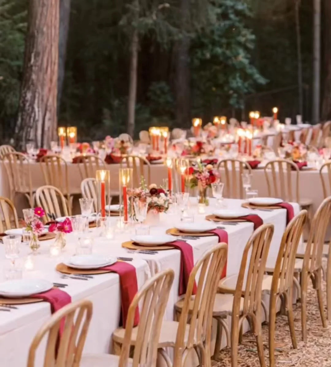 wholesale outdoor indoor rustic style cross back solid wood dining chairs for events wedding party use