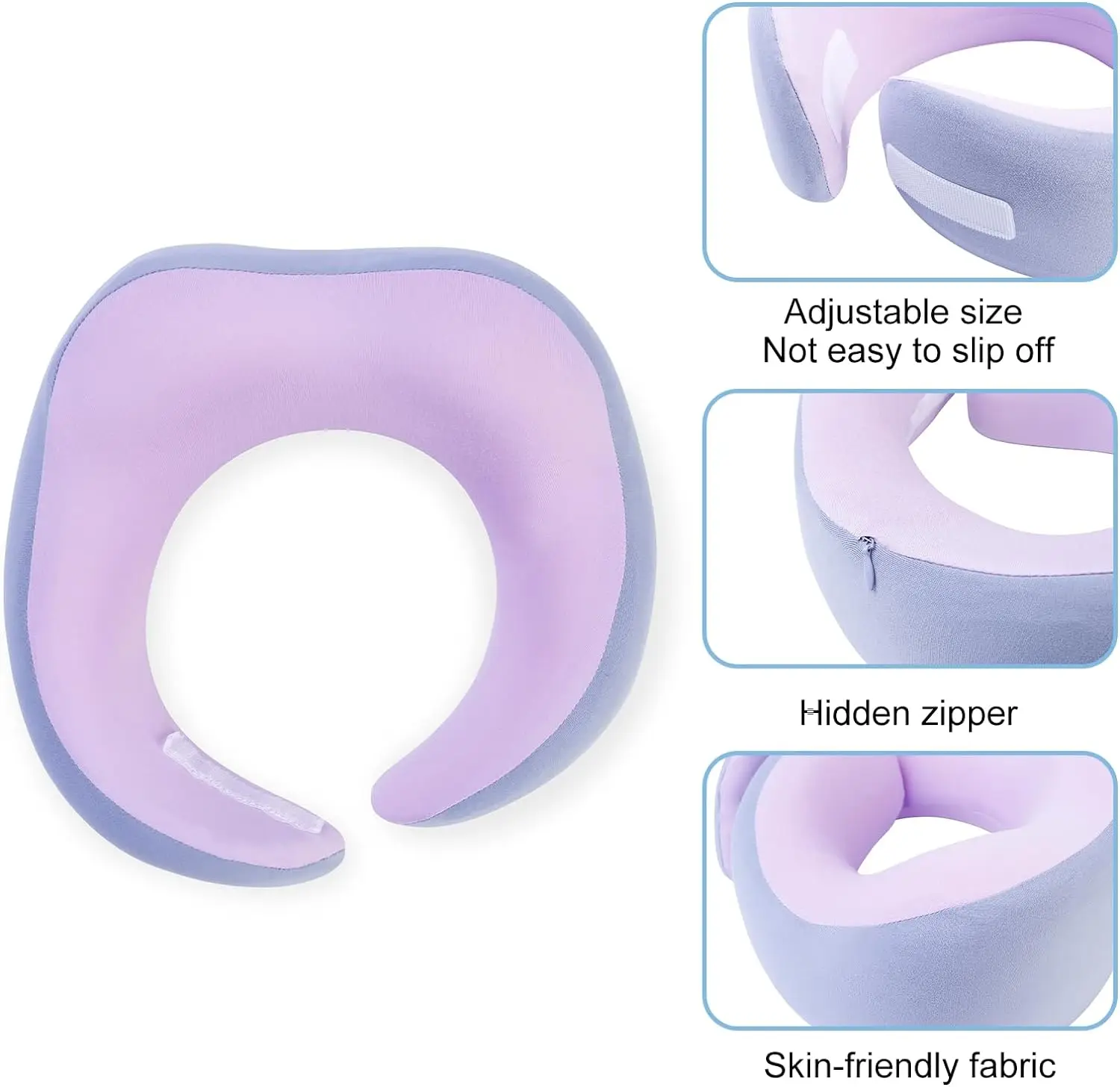 2024 New Hot Design Travel Pillow for Airplane, Neck Pillow for Travel, 360 Degree Snail Memory Foam Travel Neck Pillow