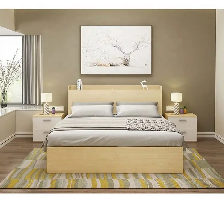 New Storage Cabinet Design Floating Wooden Nightstand Bed Side Table