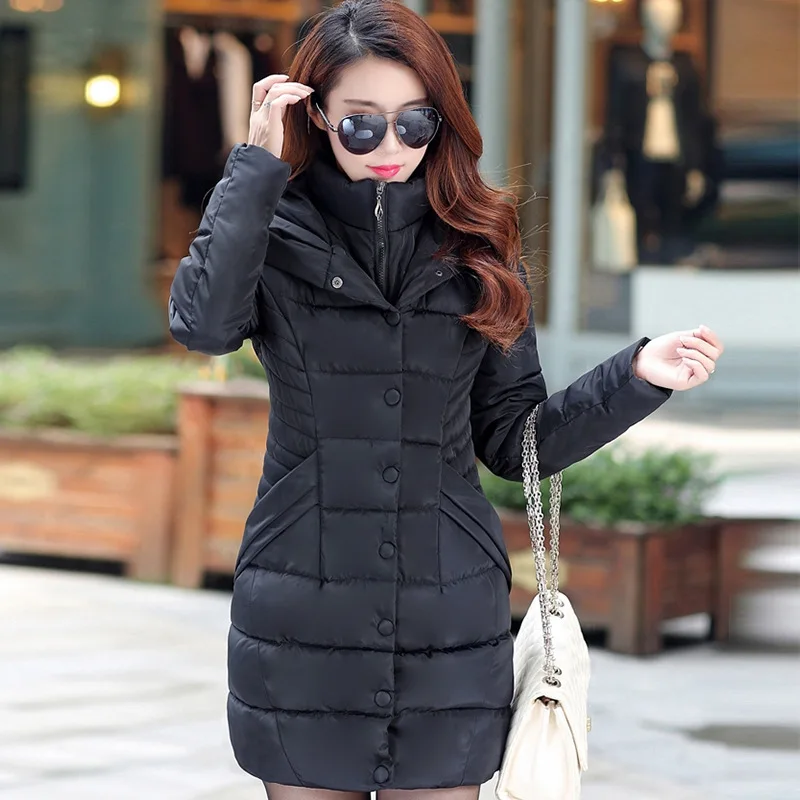 New Coming Woman Korean Style Fashion Cotton Clothes Coat Winter Plus Size Thick Wadded Jacket