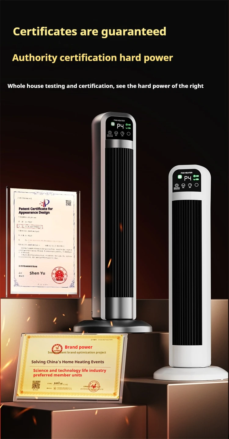 New Product Small Electric Space Heater Ceramic Space Heater Portable Heater Fan for Office Overheat Protection