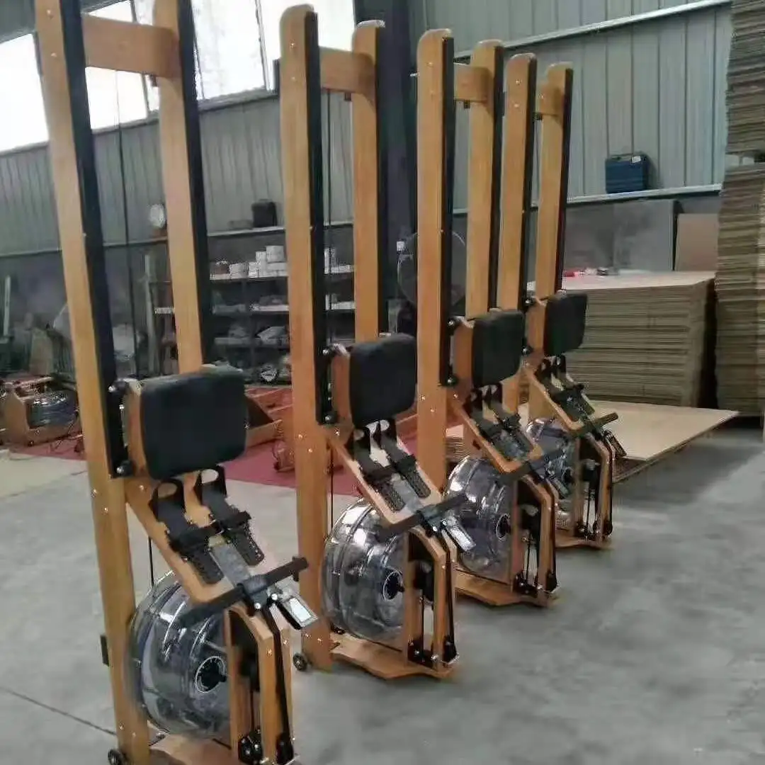 Gym Fitness Water Resistance Rower Machine Wooden Rowers Commercial Rowing Machine