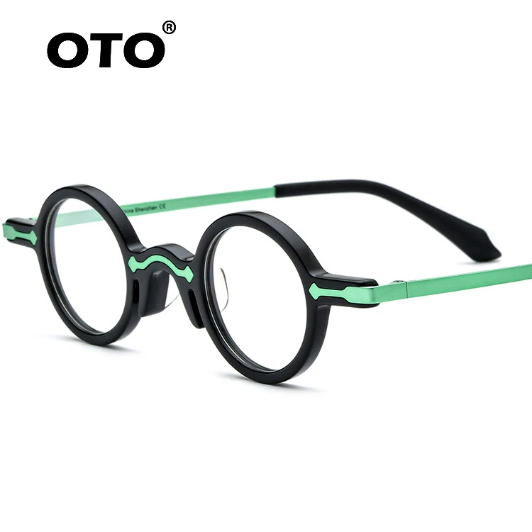 OTO 2022 high quality eyewear women mens acetate small round retro glasses frames for eye glasses